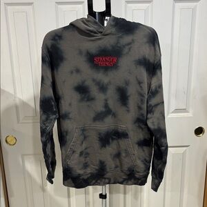 H&M Stranger Things Black and Gray Graphic Hoodie